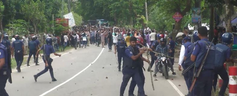 পিরোজপুরে বিএনপি-পুলিশ সংঘর্ষ, আহত ২৫